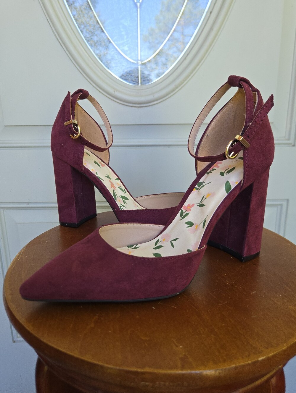 DRAPER JAMES RSVP Bianca Heels Maroon